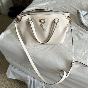 Coach Ivory Leather Satchel